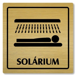 Solárium, 80x80mm, zlatá, Arizona